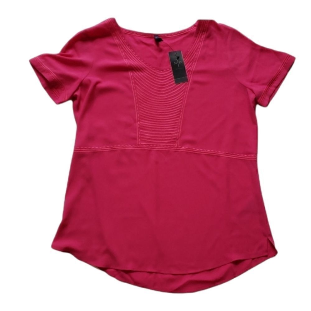 NYDJ pink understated blouse